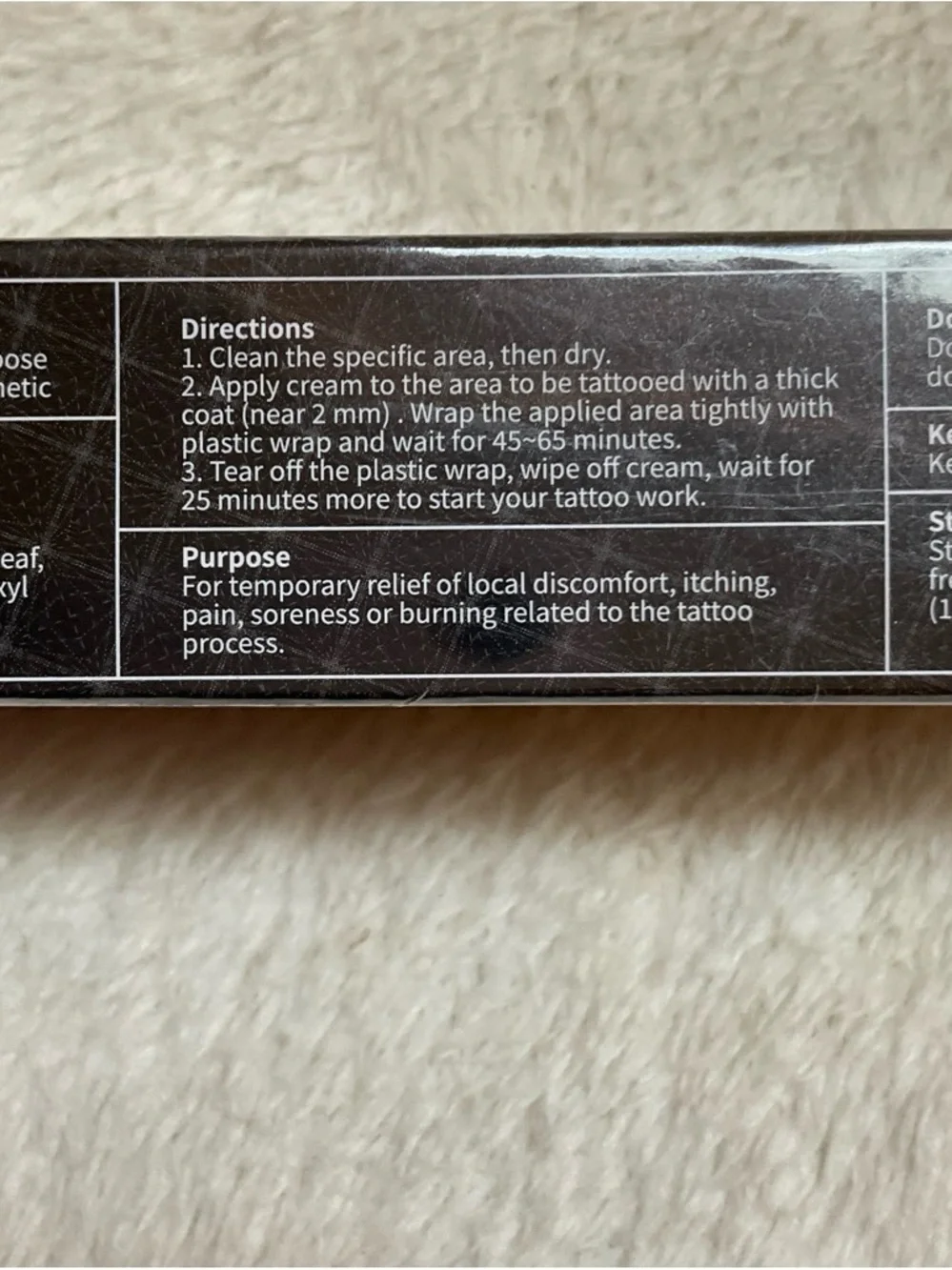 Black Tattoo Numbing Cream - Maximum Strength